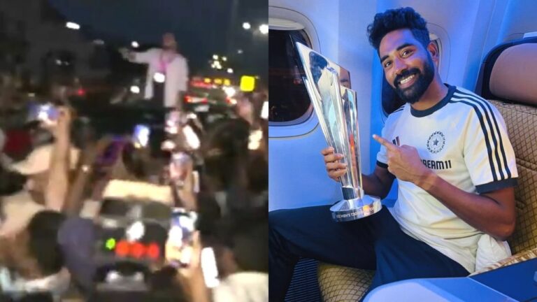 Video: Mohammed Siraj receives hero’s welcome in Hyderabad after T20 World Cup win