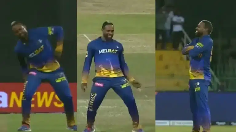 Watch: Fabian Allen steals the show with comical celebrations after 4-wicket haul in LPL 2024 Qualifier 2