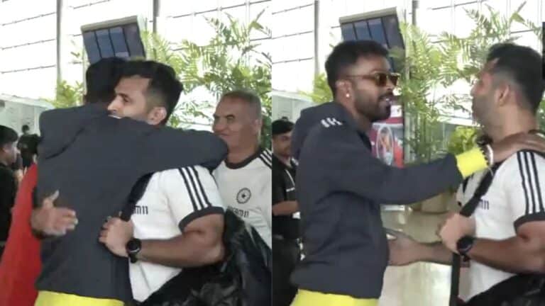 Watch: Hardik Pandya shares touching moment with coach Abhishek Nayar as Team India departs for Sri Lanka tour