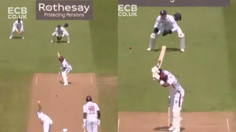 Watch: Kavem Hodge misjudges one to lose his off-stump