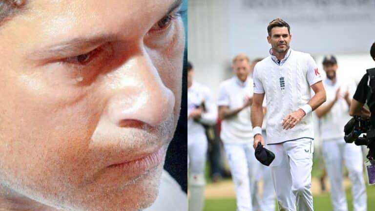 Watch – Sachin Tendulkar gets emotional as James Anderson bids farewell to international cricket