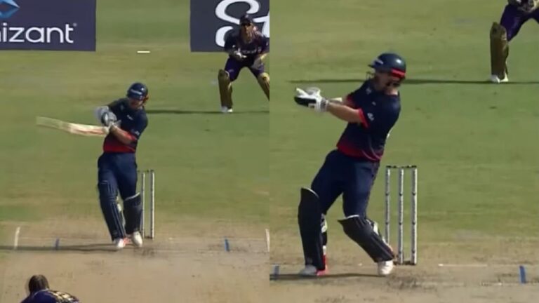 Watch Travis Head’s shocking reaction after his broken bat flew through the air towards the square leg umpire at MLC 2024