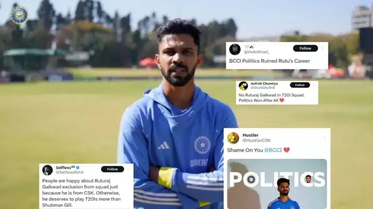 "Politics wins, talent loses" – Twitter criticizes BCCI after Ruturaj Gaikwad’s dismissal from Sri Lanka tour