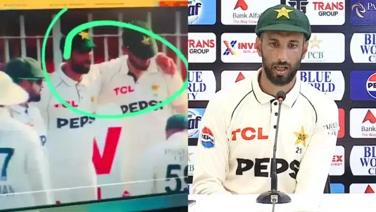 Video: Shaheen Afridi’s shocking gesture towards Shan Masood exposes internal tensions in Pakistan team