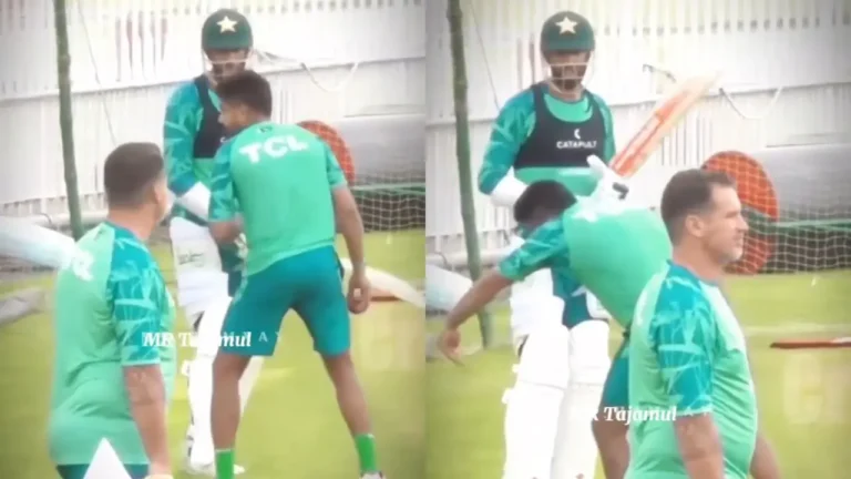 Watch: Babar Azam teaches Shan Masood how to bat ahead of PAK vs BAN first Test