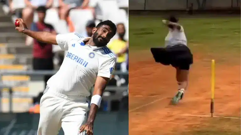 Watch: Jasprit Bumrah’s unique bowling action flawlessly imitated by a young girl in sensational viral video