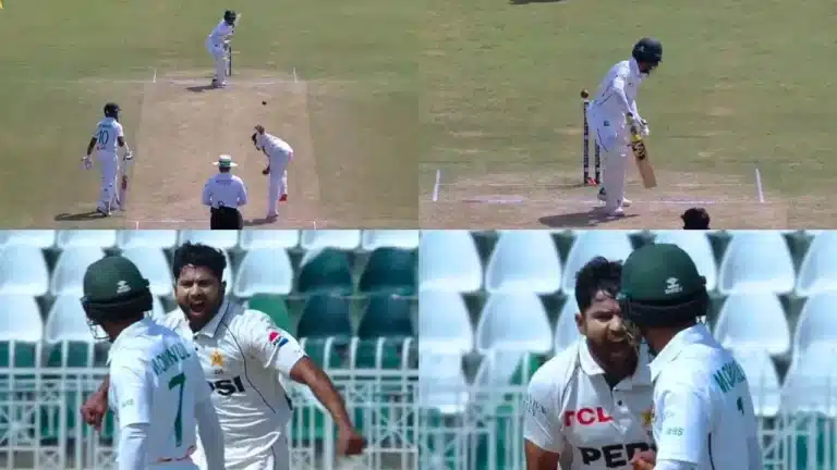 Watch: Khurram Shahzad’s fiery roar in Mominul Haque’s face after deceiving the batsman with a stunning delivery