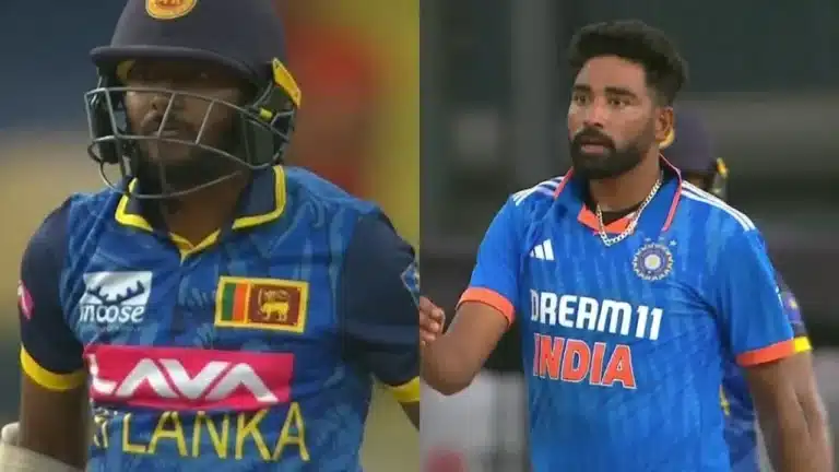 Watch: Mohammed Siraj engages in verbal spat with Akila Dananjaya in India vs Sri Lanka’s second ODI