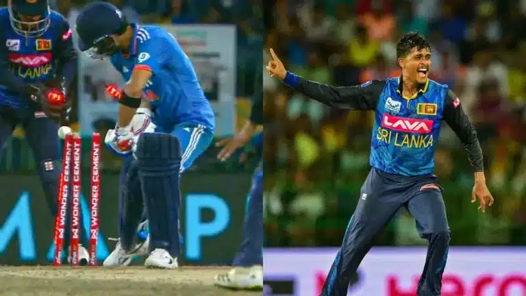 Watch: Riyan Parag suffers a moment of fainting as Jeffrey Vandersay stuns him and rattles the stumps