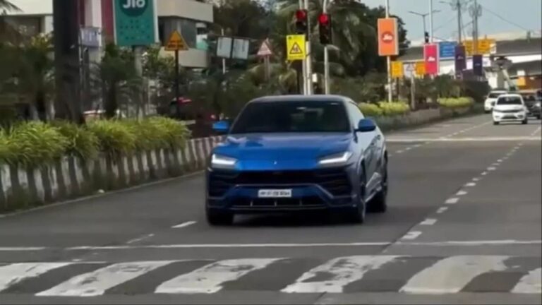 Watch: Rohit Sharma spotted driving a Lamborghini Urus with special number plate; video goes viral