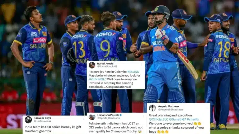 "Gautam Gambhir to resign" – Twitter criticises India after their first ODI series loss to Sri Lanka since 1997