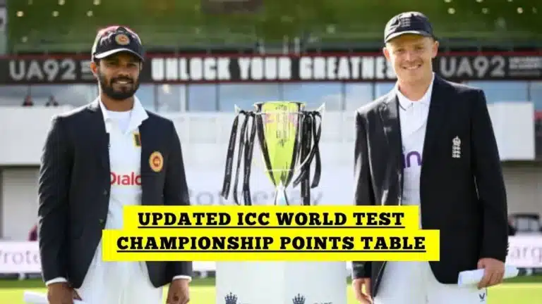 ICC World Test Championship Updated Points Table After 2nd Test ENG vs SL 2024