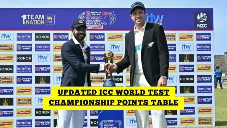 Updated ICC World Test Championship points table after SL vs NZ 2nd Test in 2024