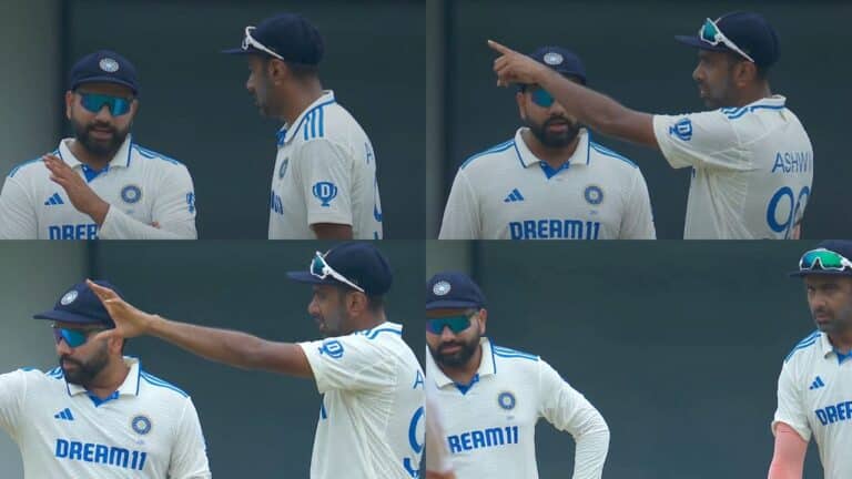 Watch: Ravichandran Ashwin gets irritated with Rohit Sharma and asks the Indian captain to let him bowl