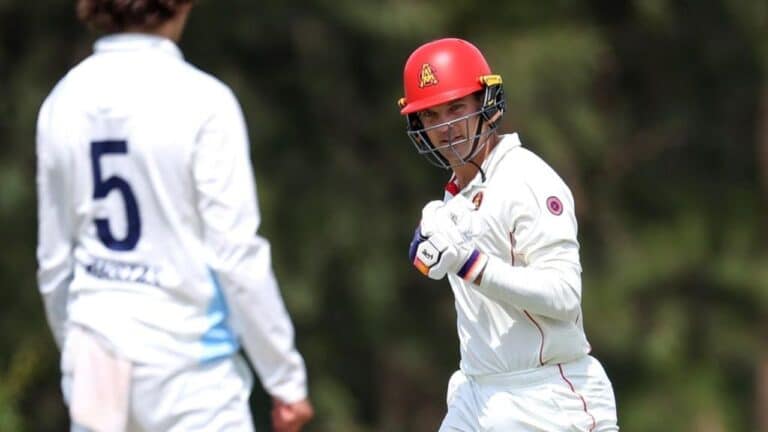 Alex Carey issues warning to India’s ‘best team’ after scoring match-saving century in Sheffield Shield