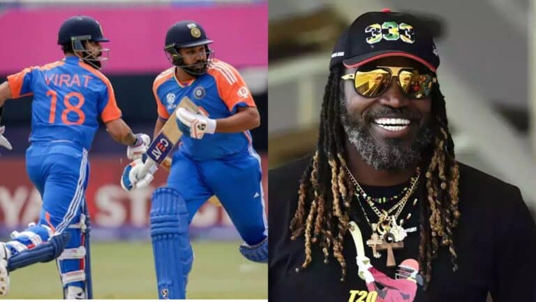 Chris Gayle, Rohit Sharma and Virat Kohli