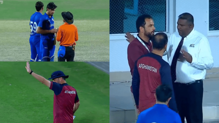 Controversy in the Asia Cup of Emerging Teams! The referee takes review without DRS and ultraedge, gives a shocking exit! [WATCH]