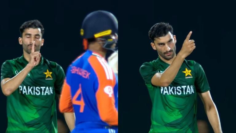 Sufiyan Muqeem dismisses Abhishek Sharma after his wicket in Emerging Asia Cup [WATCH]