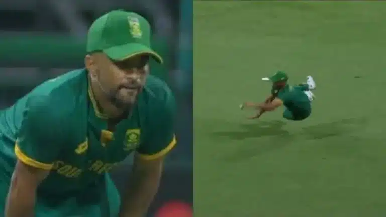 Watch: Coach JP Duminy forced off field as South Africa players collapse in third ODI against Ireland