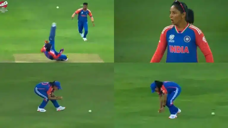 Watch: Renuka Singh and Richa Ghosh’s Pakistani fielding errors anger Harmanpreet Kaur