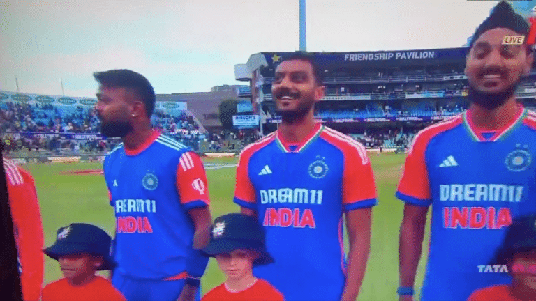 National anthem stops due to technical issues but Indian players continue singing during SA vs IND 1st T20I [WATCH]