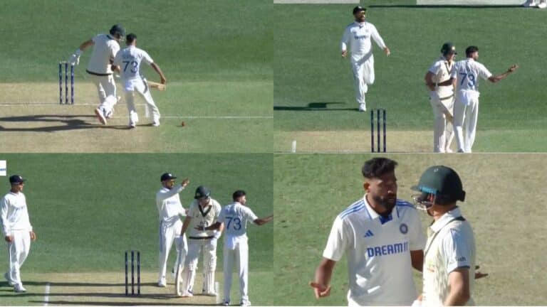 Watch: Mohammed Siraj-Marnus Labuschagne trade body blows in Perth test