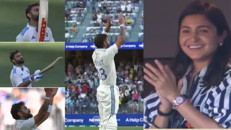 Watch: Virat Kohli blows kisses to Anushka Sharma in adorable Perth Test century celebration