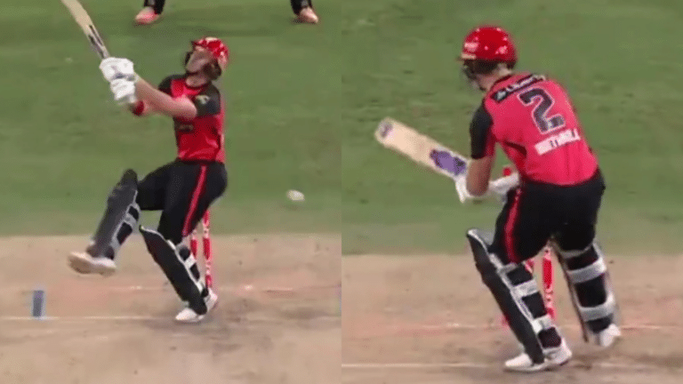 Brain fade moment for RCB batsman! Misses a full delivery to lose his stumps in the Big Bash League [WATCH]