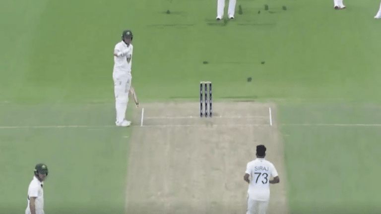 ‘Garden Mein Ghoom Raha Hai’ – Mohammed Siraj expresses frustration with security guard after batsman walks out at final moment [WATCH]