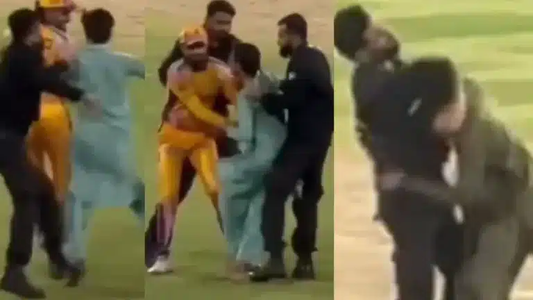 Babar Azam copies MS Dhoni’s fans’ escape moment and becomes a joke as pitch invader is defeated