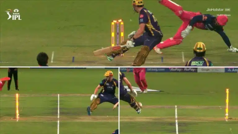 Dhruv Jurel effects stunning MSD-esque stumping to dismiss Cameron Green