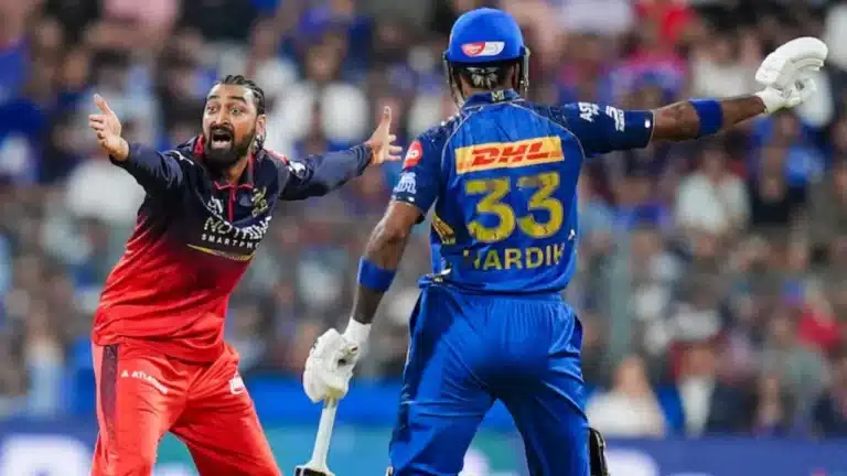 Hardik Pandya vs Krunal Pandya drama explodes during MI vs RCB clash, videos break internet