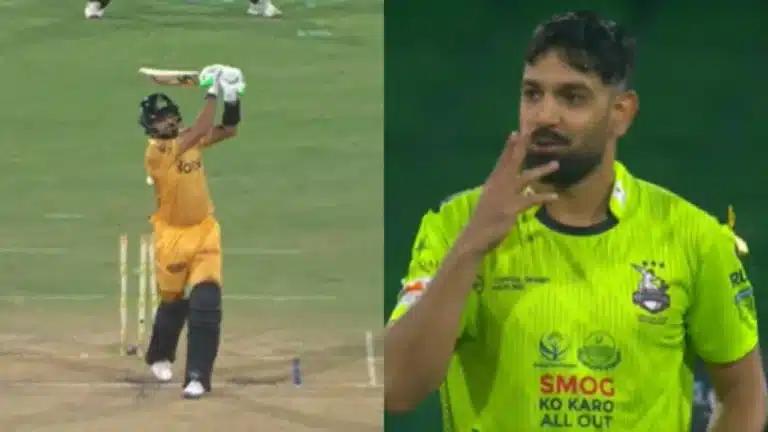 Haris Rauf gives a flying kiss to Babar Azam in PSL: Mohsin Naqvi’s wrath arrives!!