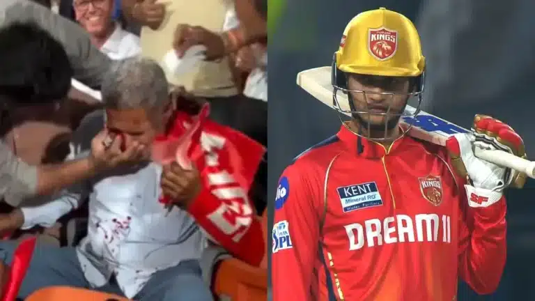 Watch: Priyansh Arya leaves fan injured and bleeding with a six during PBKS vs RR clash