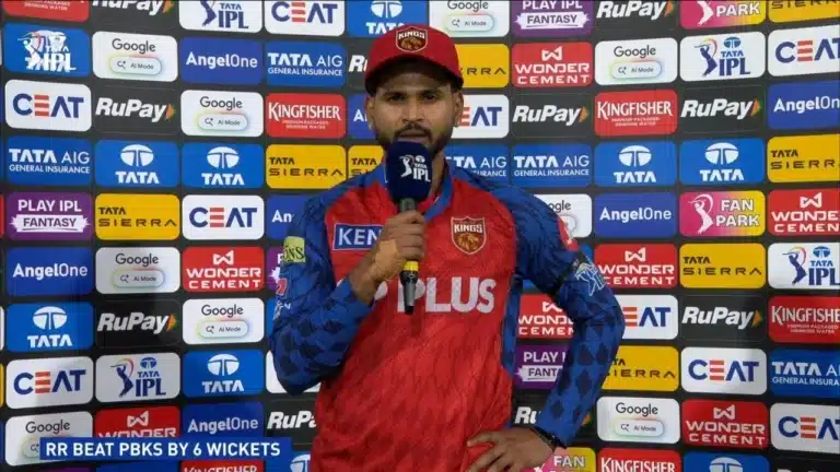 "Outstanding performance:" Shreyas Iyer gives credit to Rajasthan Royals batsmen after first loss in IPL 2026