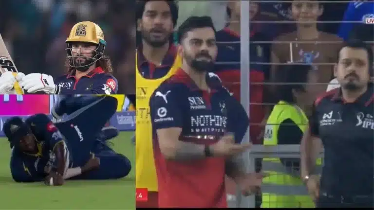 Ban loading? Virat Kohli gets into heated exchange with umpire after Jason Holder’s controversial catch to dismiss Rajat Patidar in GT vs RCB clash