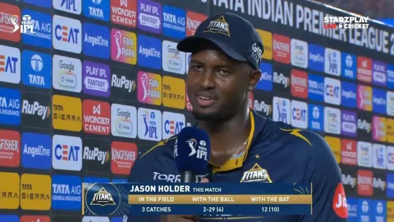 "Happy to contribute": Jason Holder, delighted after match-winning spectacle, takes POTM in GT vs RCB